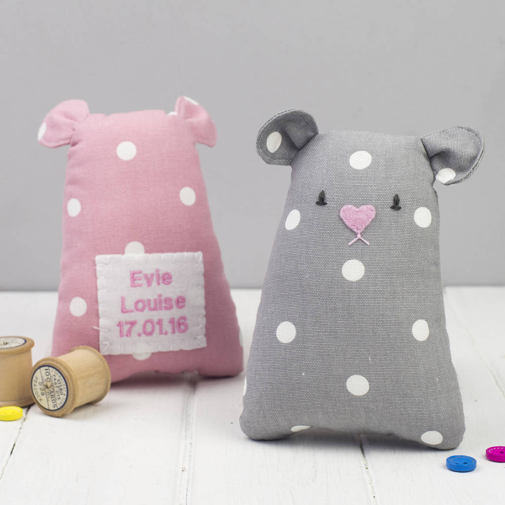 personalised baby soft toy