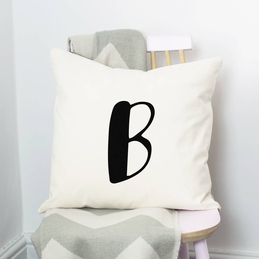 initial cushion by louise and lygo