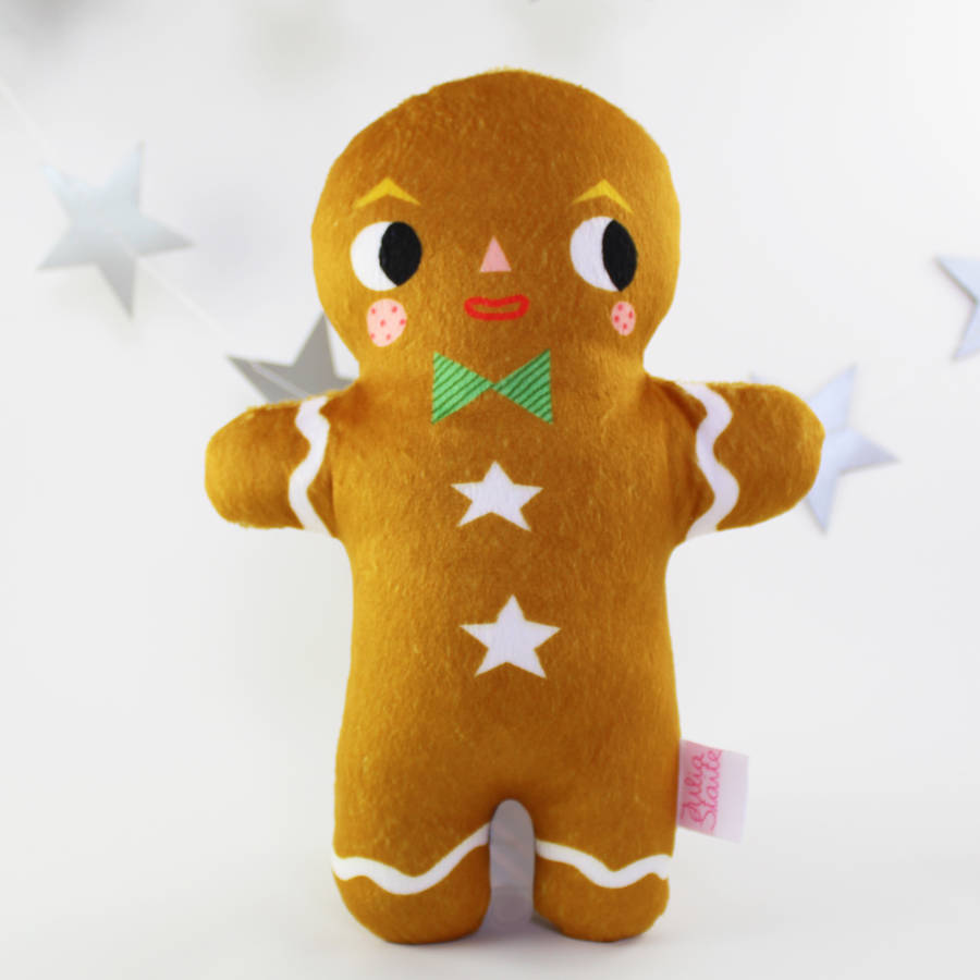 christmas gingerbread man soft toy