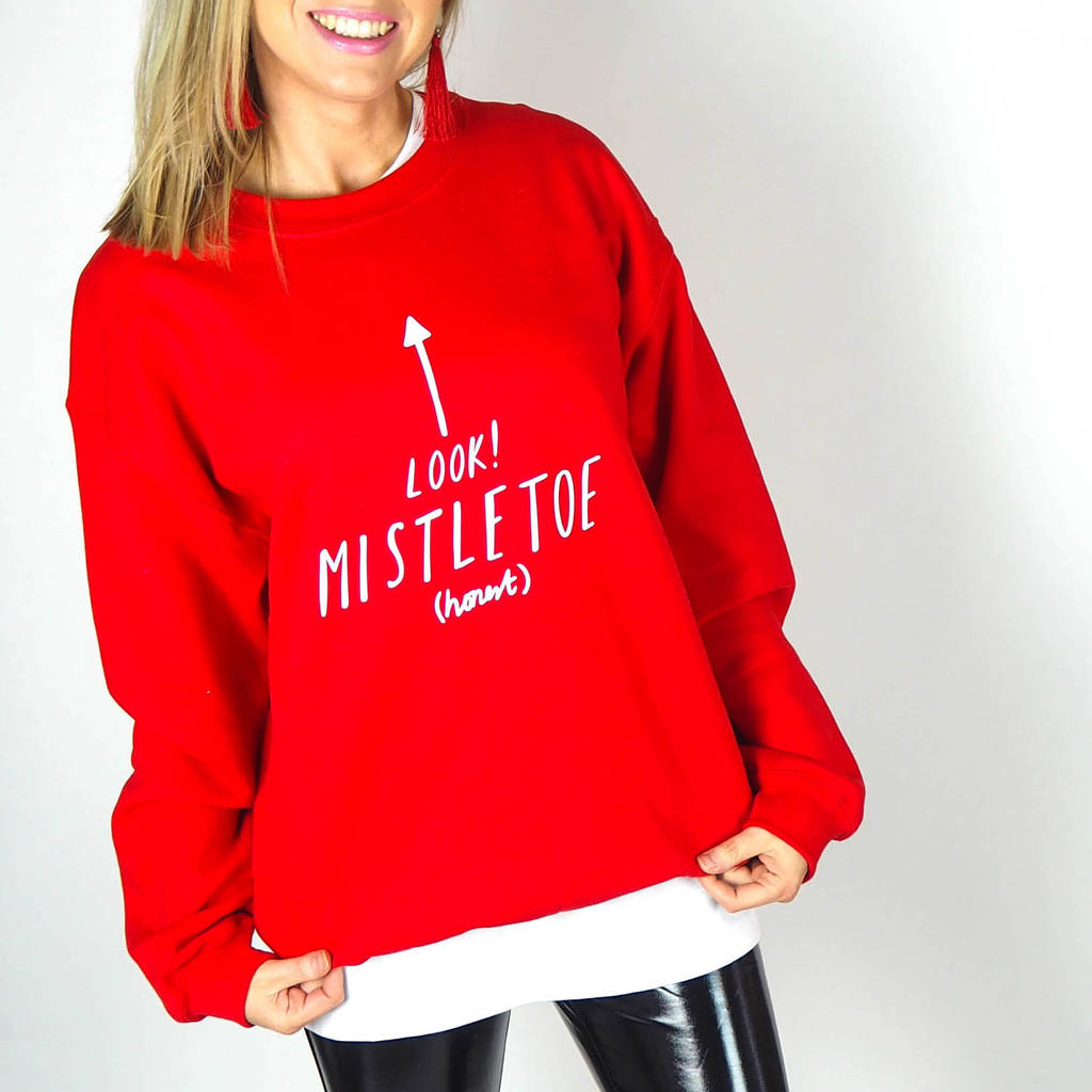 warehouse mistletoe jumper