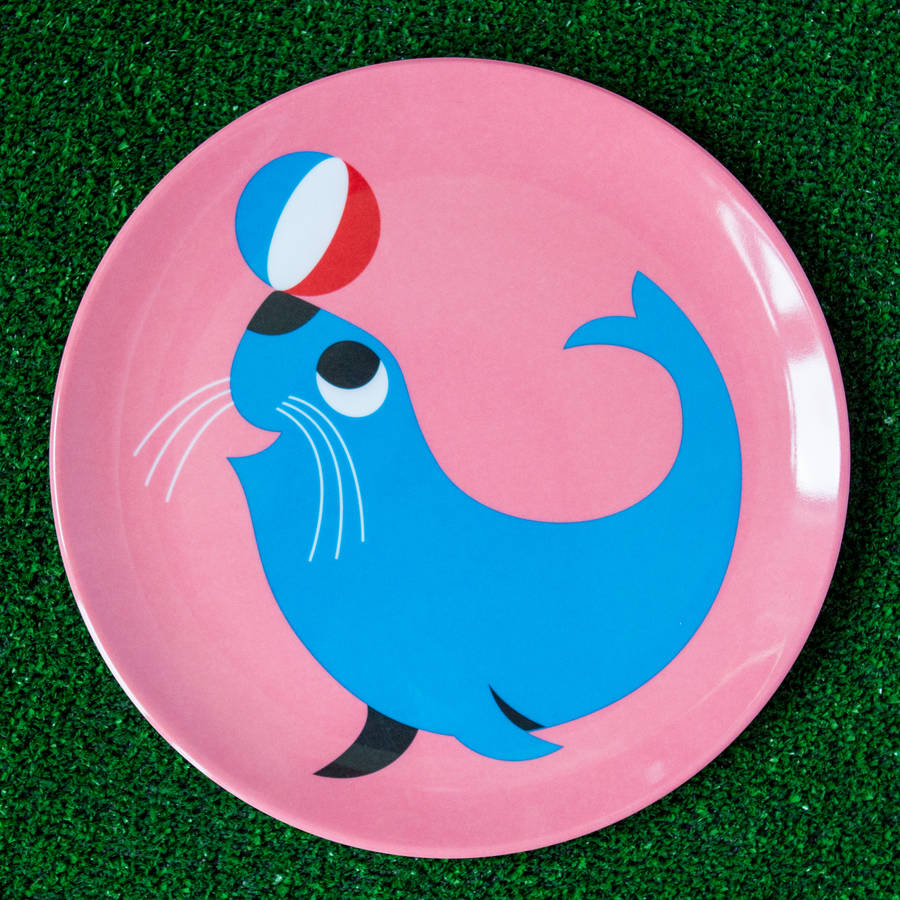 retro design animal melamine plate by berylune