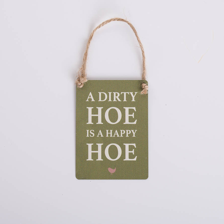 metal garden signs by the new eden