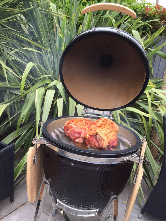 the steak stones kamado smoker and grill by the steak on the stone company
