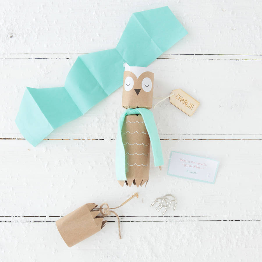 christmas woodland animal crackers by postbox party