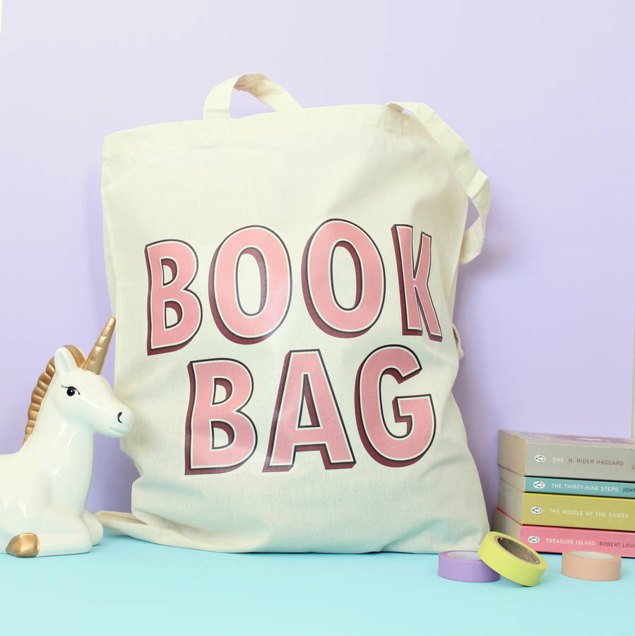 book lover's book tote bag by fable & black