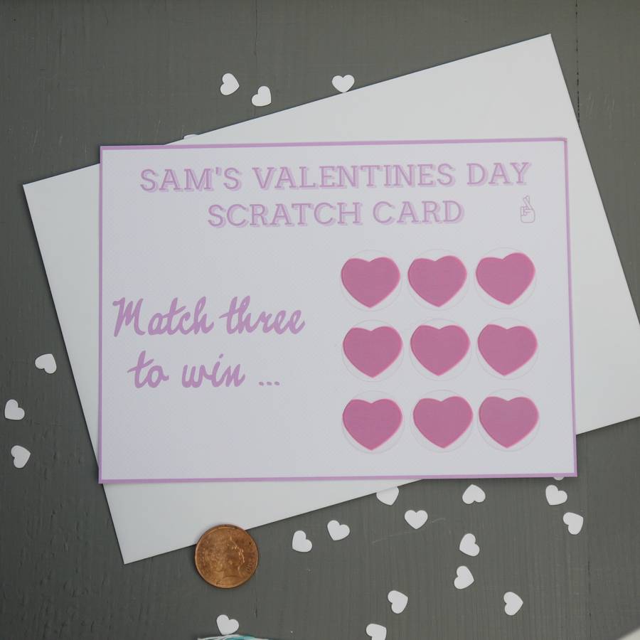 valentine's day scratch card by daisyley designs