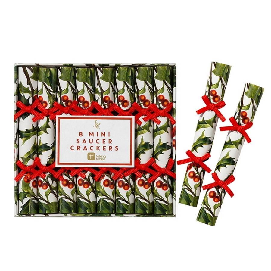 miniature botanical christmas crackers by bunting & barrow