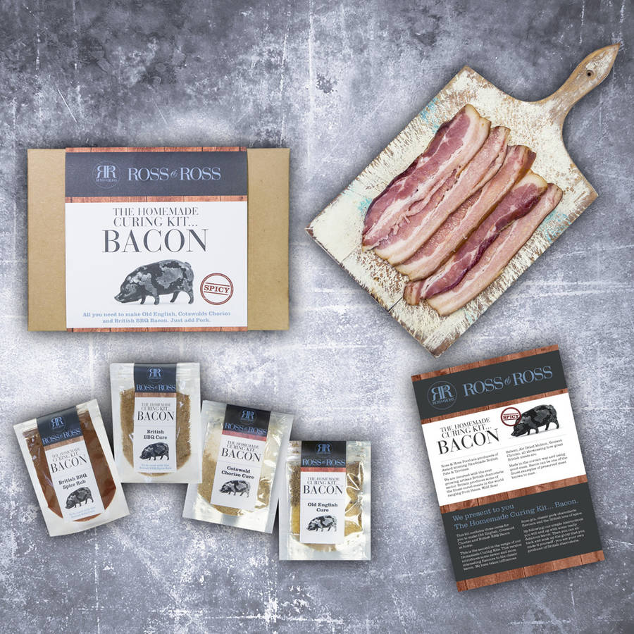 make your own bacon kit spicy by ross & ross