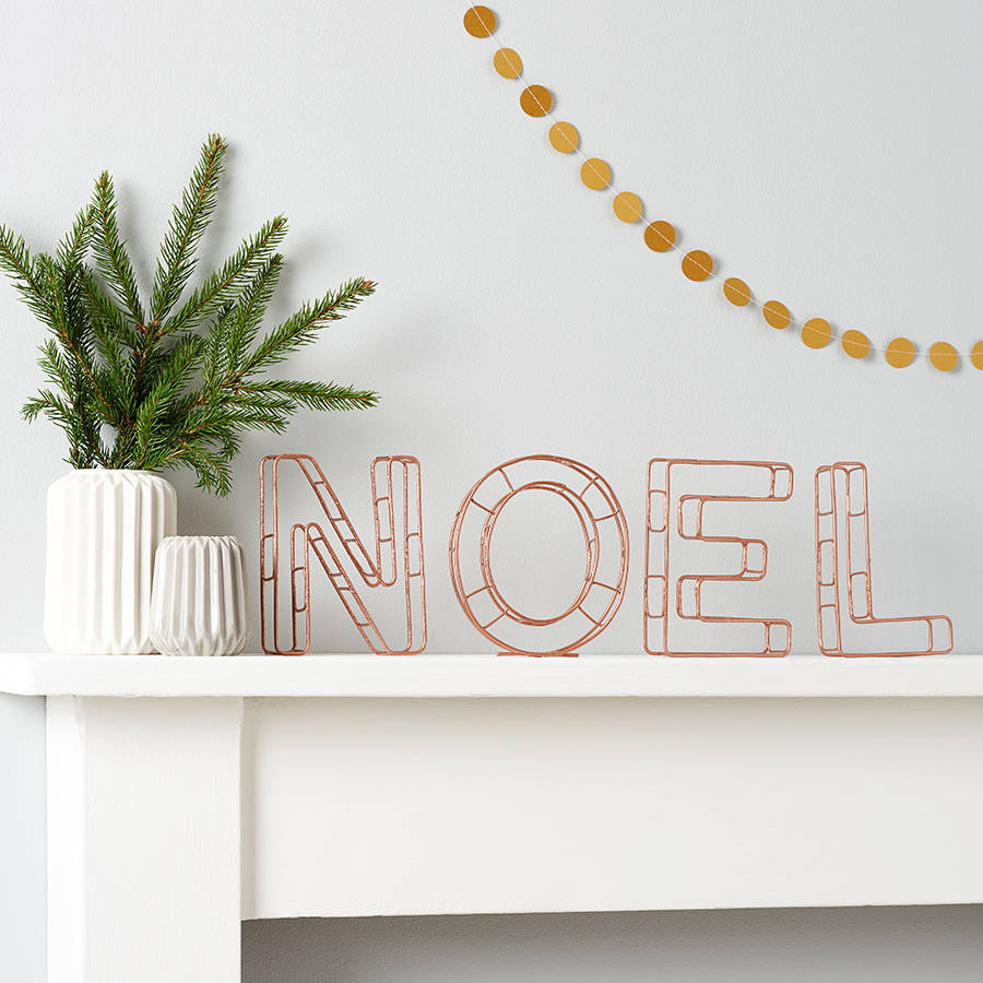 metallic copper wire alphabet letters by the letter loft