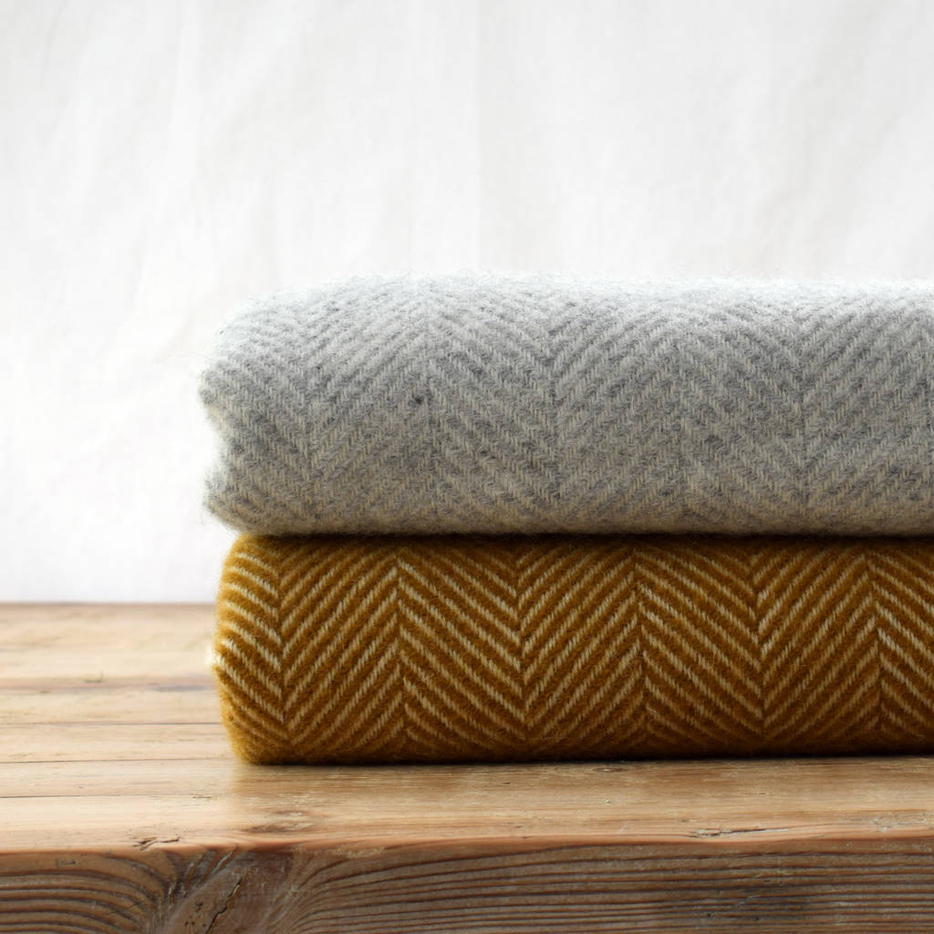 herringbone throw by housekeeping