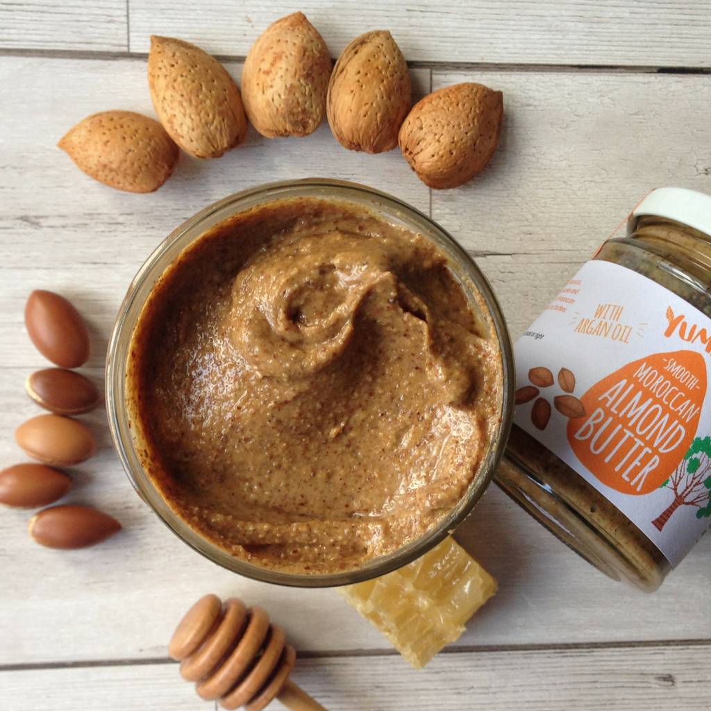 set of two moroccan almond butter jars by yumello