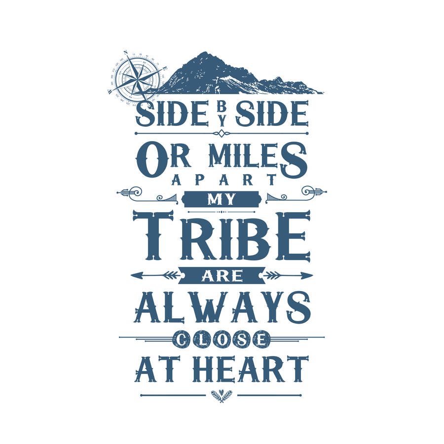Personalised My Tribe Print By Of Life And Lemons 