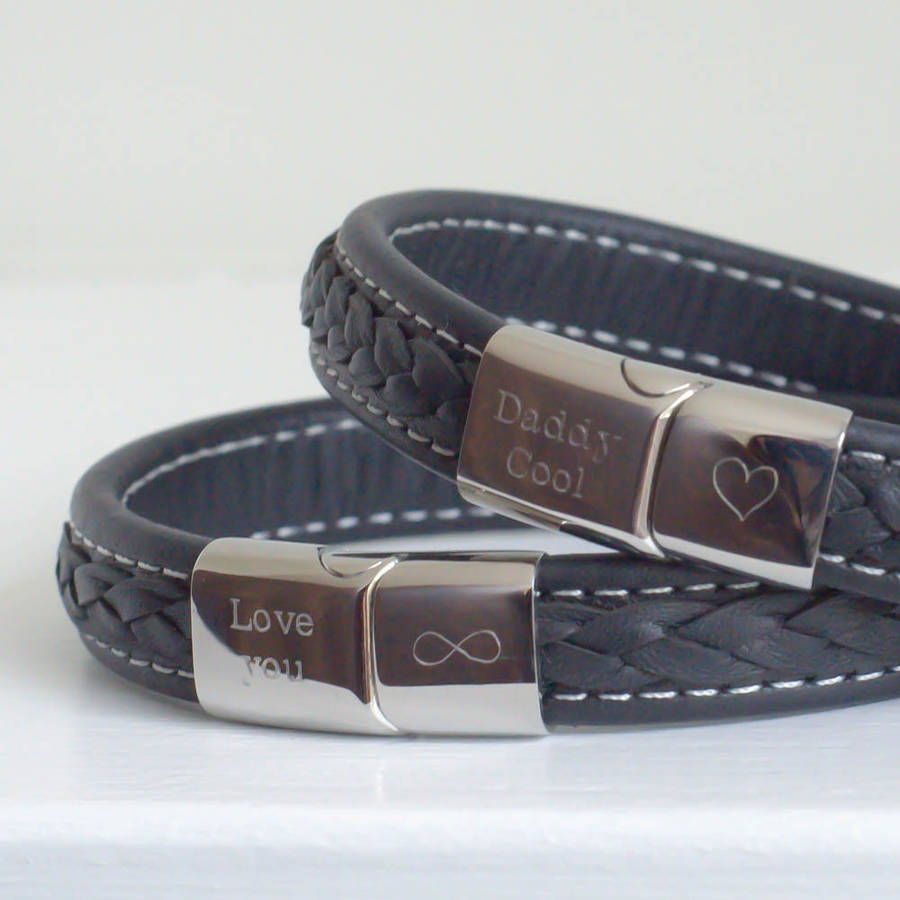 mens leather bracelets