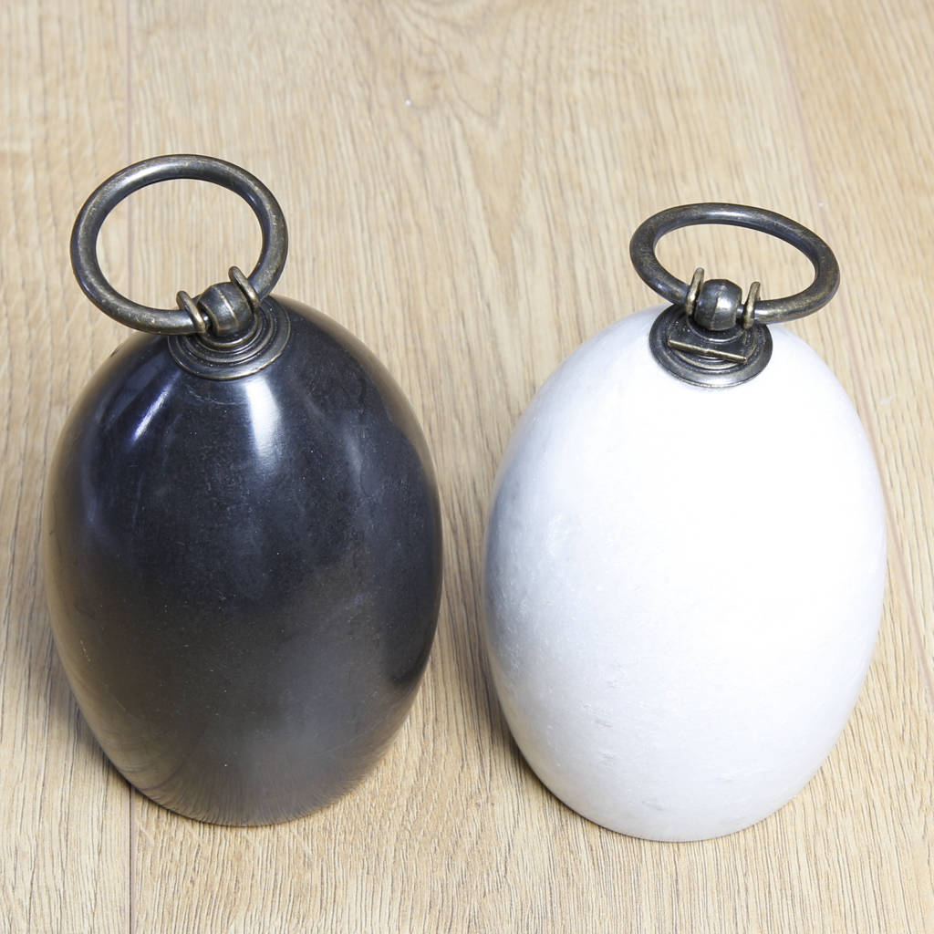 personalised contemporary marble and stone door stop by dibor