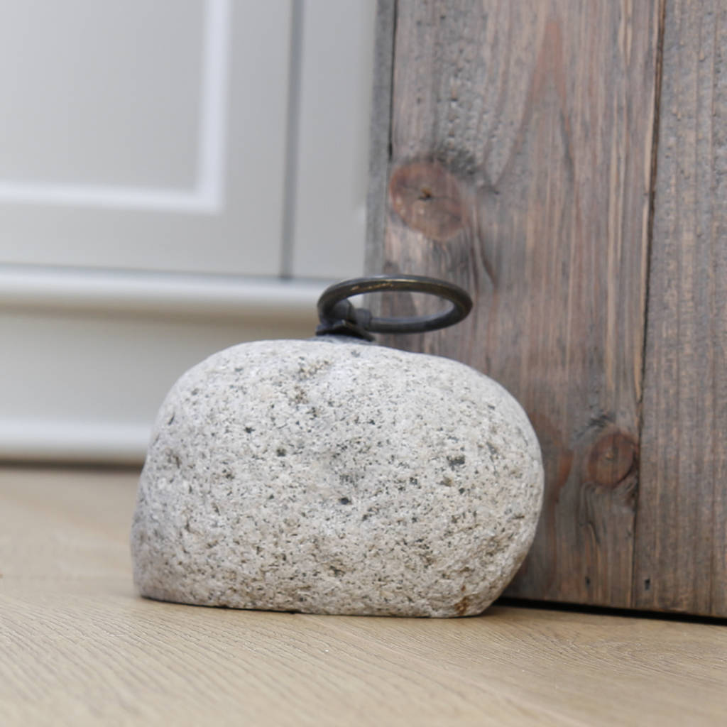 contemporary marble and stone door stop collection by dibor