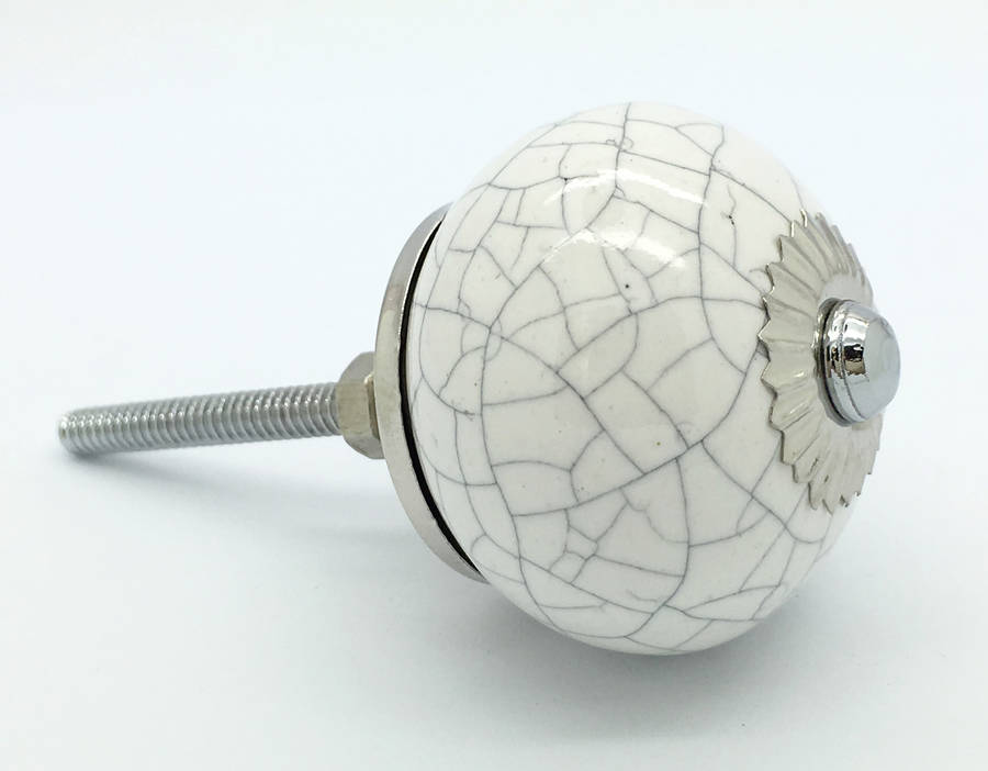 white round crackle cupboard door knob drawer handle by g decor