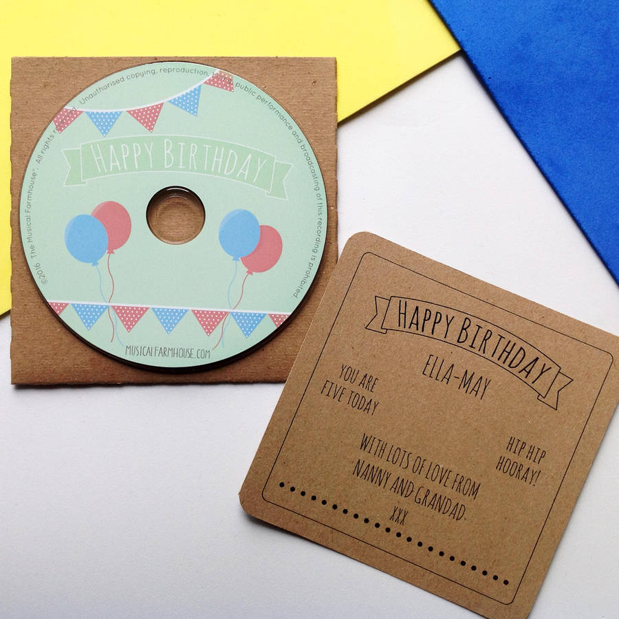 happy birthday song personalised cd by the musical happy birthday song personalised cd by the musical