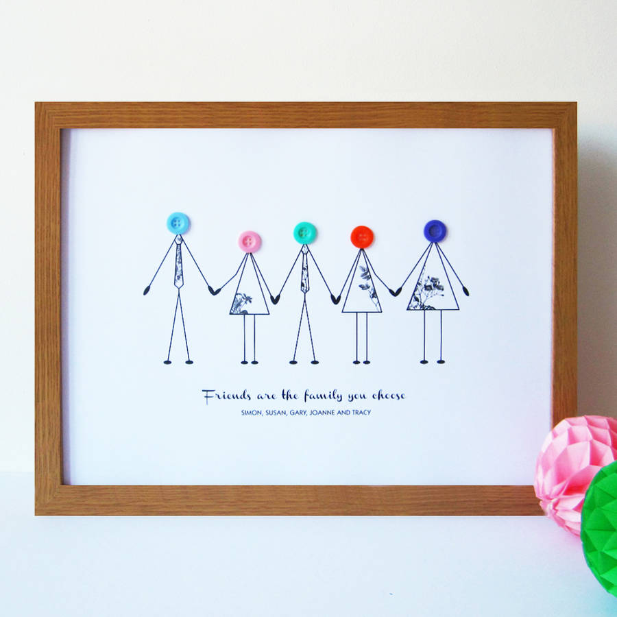 personalised friendship print by mrs l cards | notonthehighstreet.com