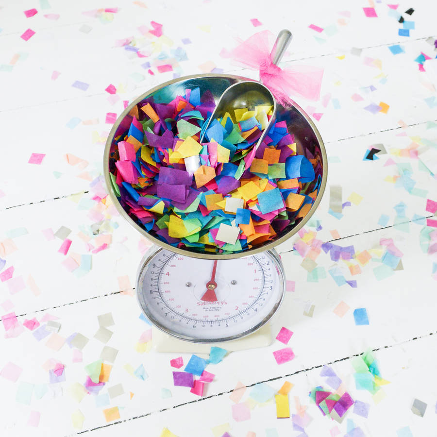 big bag of loose confetti by pops of colour