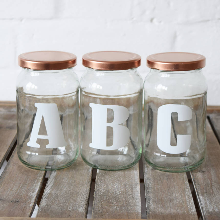 personalised halloween letter jar by jodie gaul