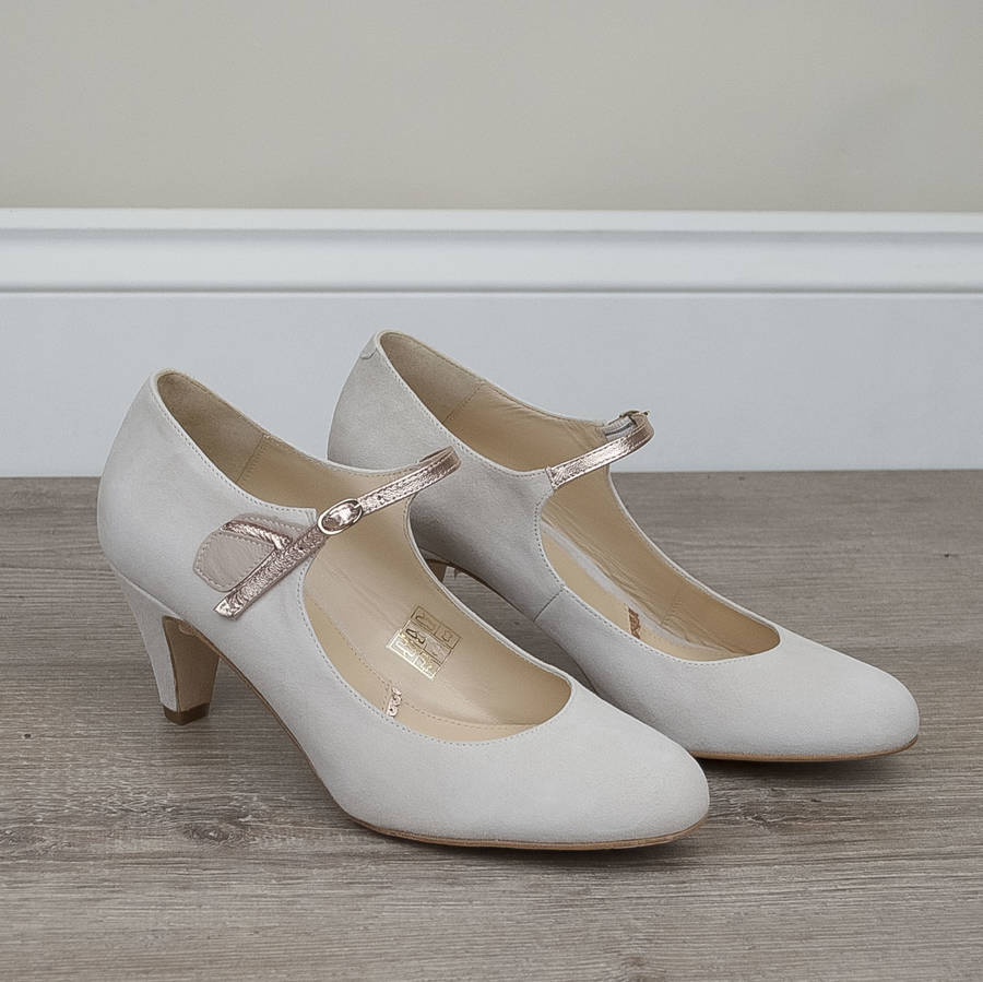 wedding mary jane shoe may blush ivory suede by rachel simpson
