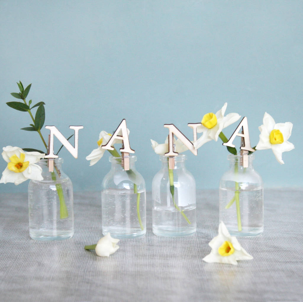 personalised mini nana vase by modo creative