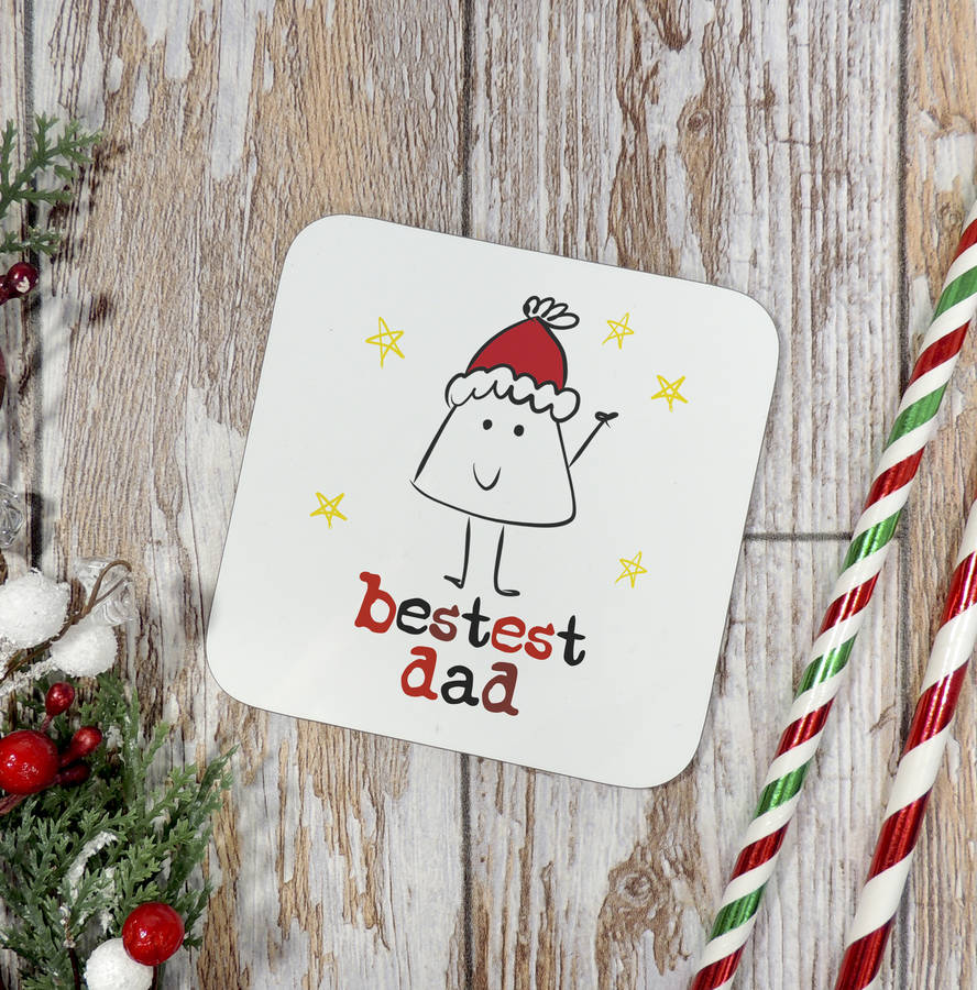 bestest dad funny christmas greeting card by parsy card co
