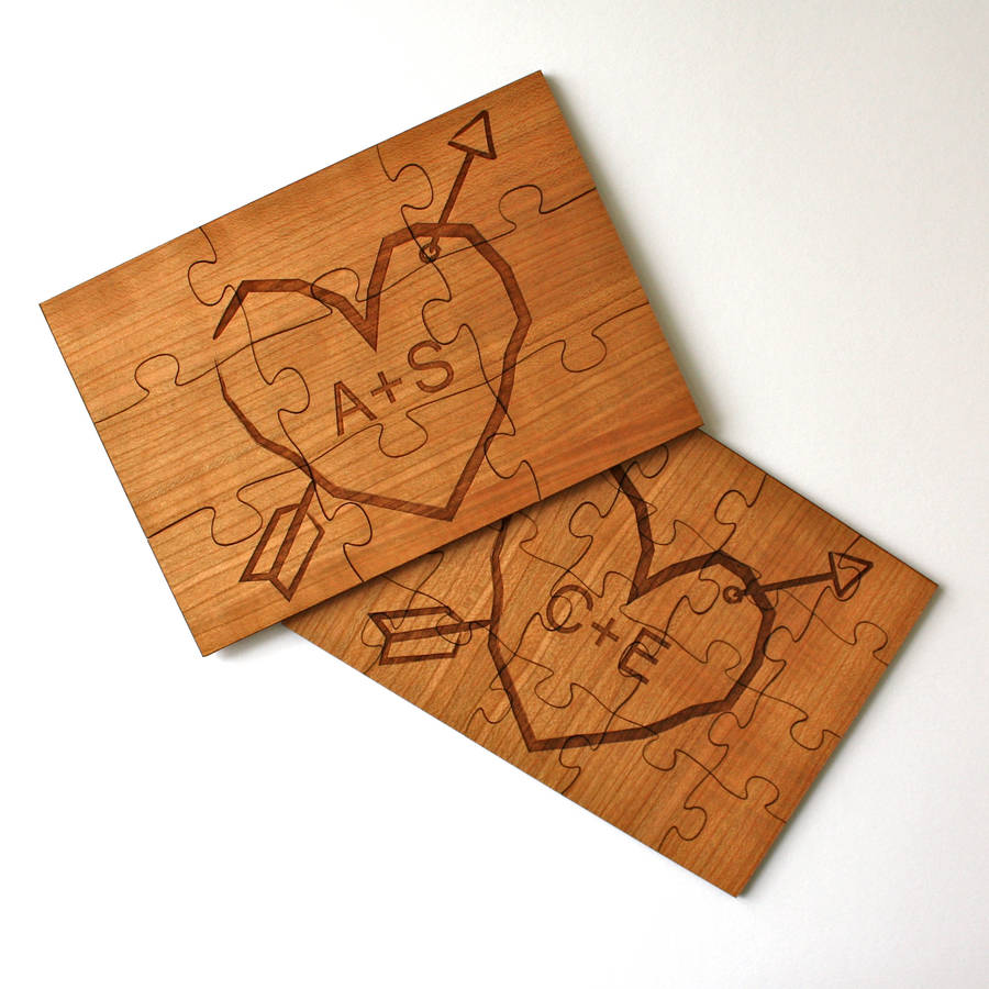 personalised love heart jigsaw puzzle by adam regester art and
