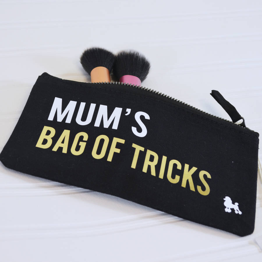 personalised bag of tricks make up bag by rock on ruby