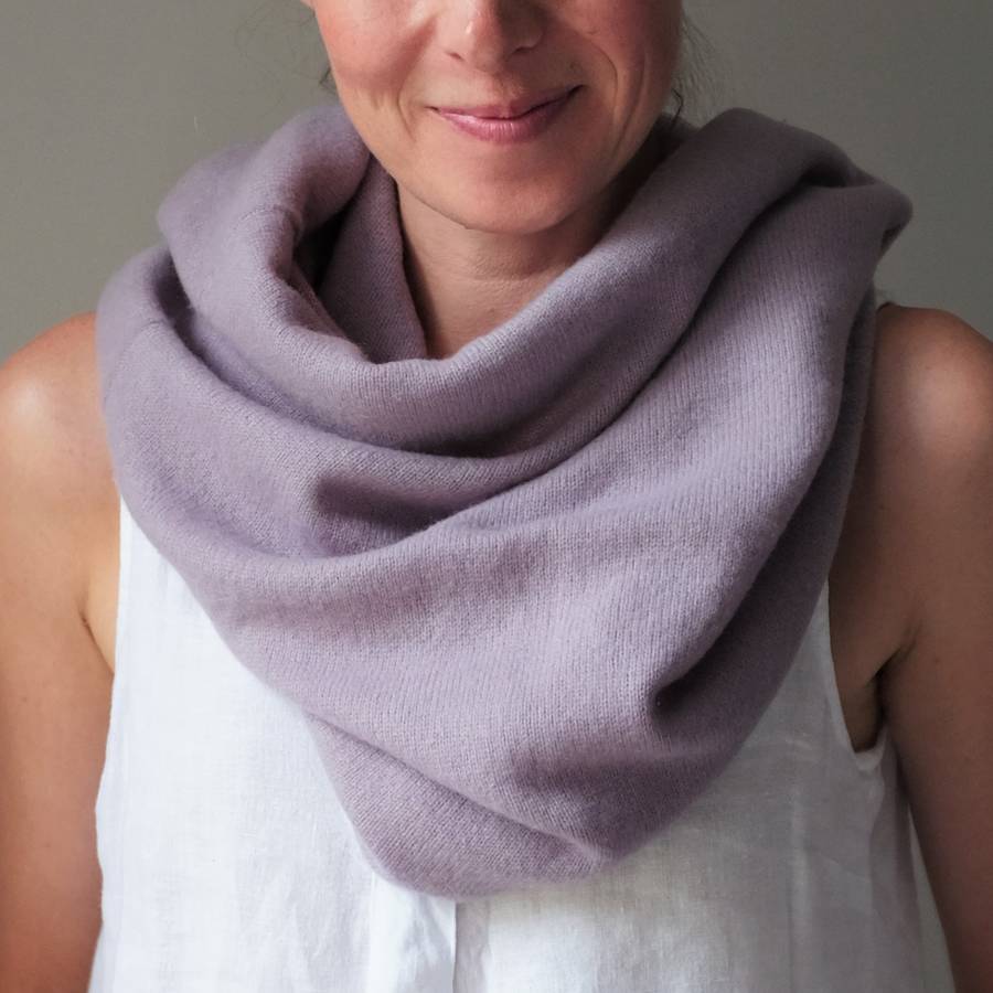 cashmere infinity scarf snood by plum & ivory