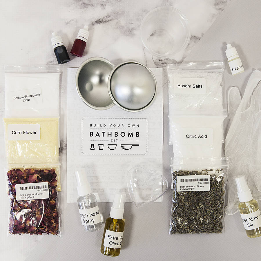 make your own bath bomb kit by the gift oasis