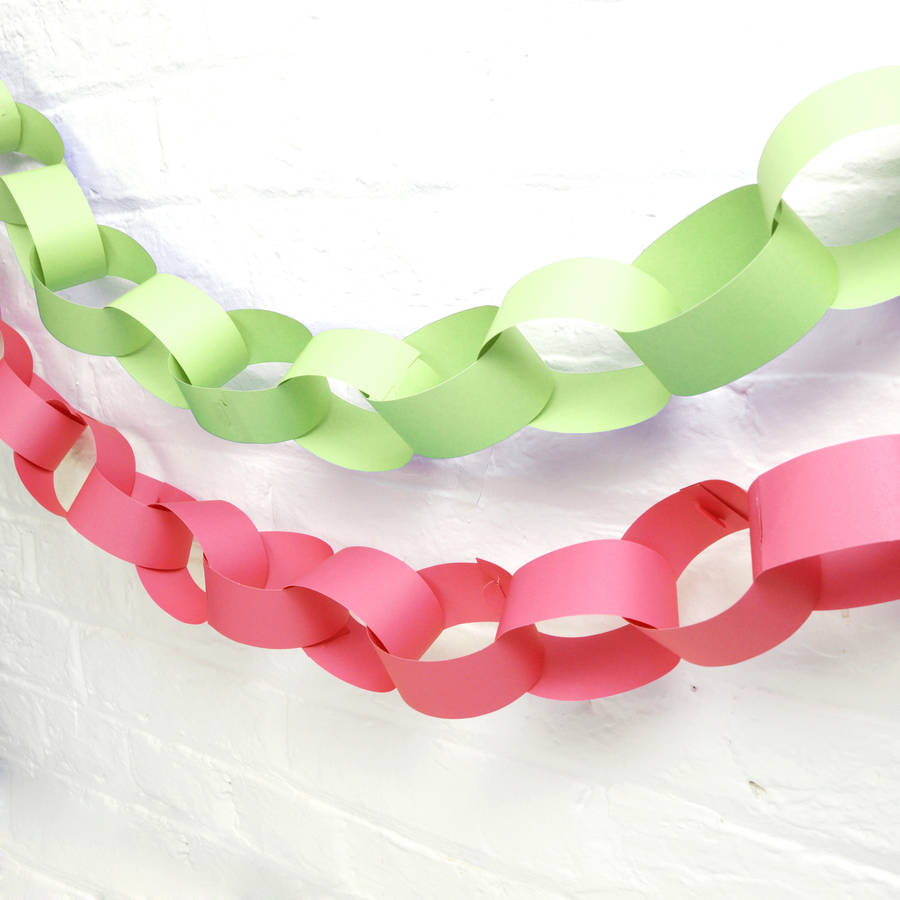 Christmas paper chains by peach blossom 