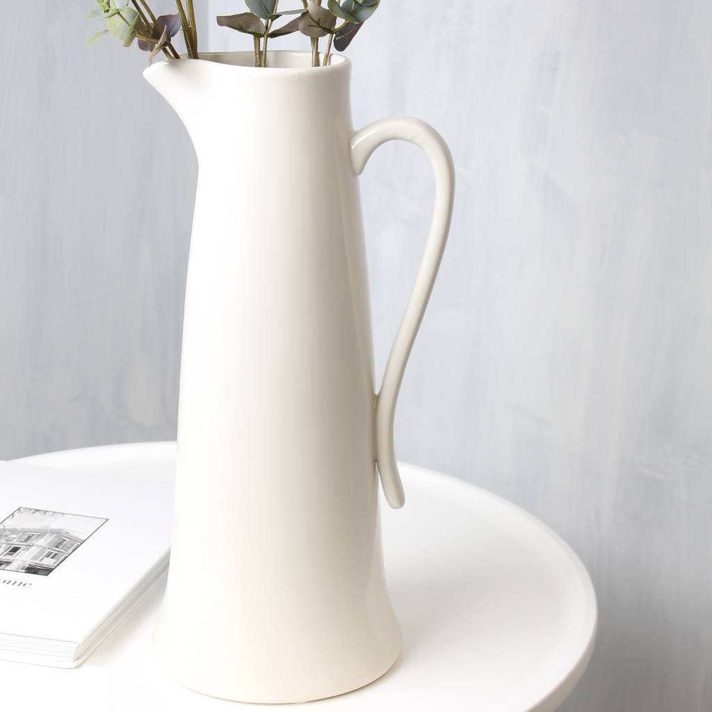 tall ivory stem vase by marquis & dawe
