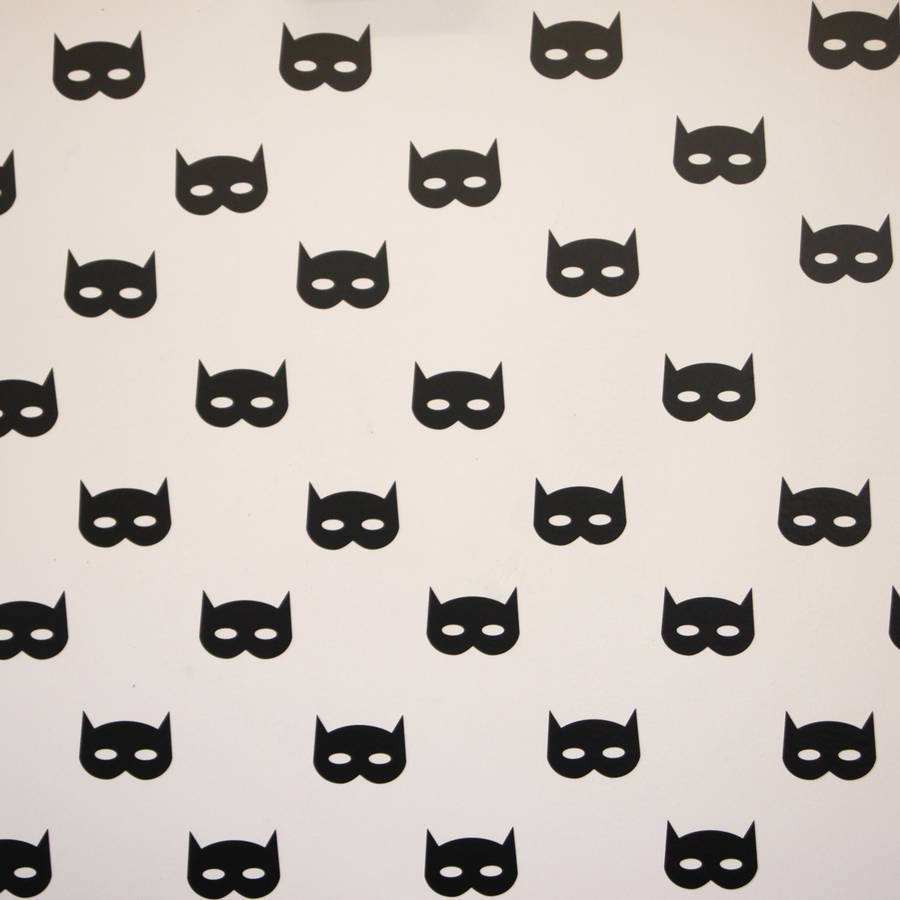 Superhero Mask Wall Stickers By Parkins Interiors | Notonthehighstreet.com