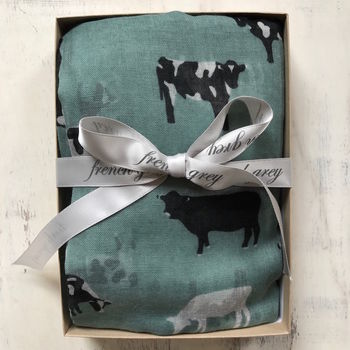 cow print scarf top