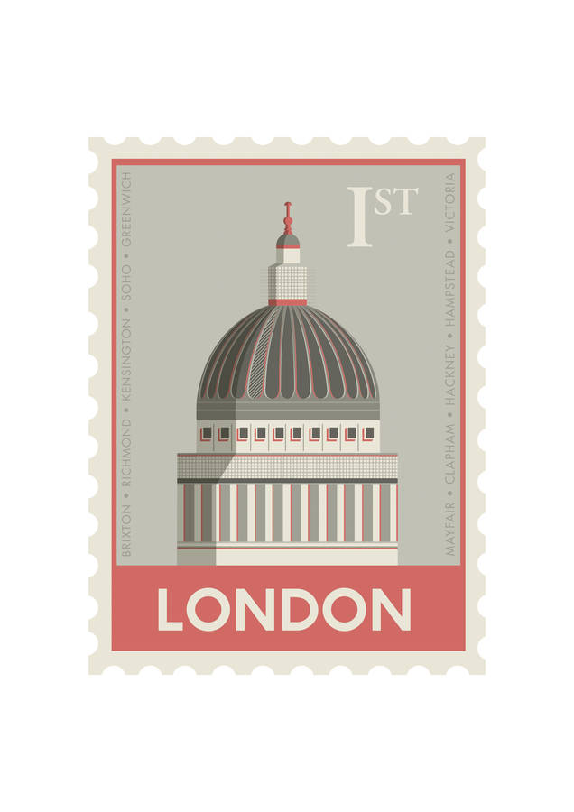 london stamp print by lucy loves this