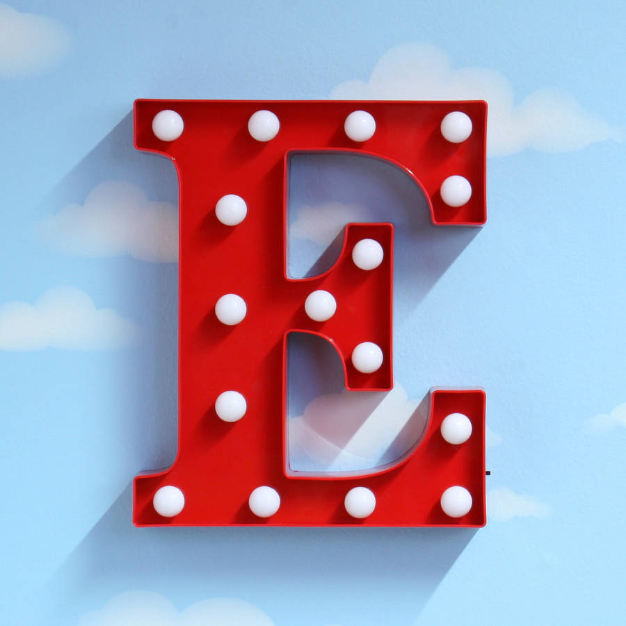 Marquee letter lights