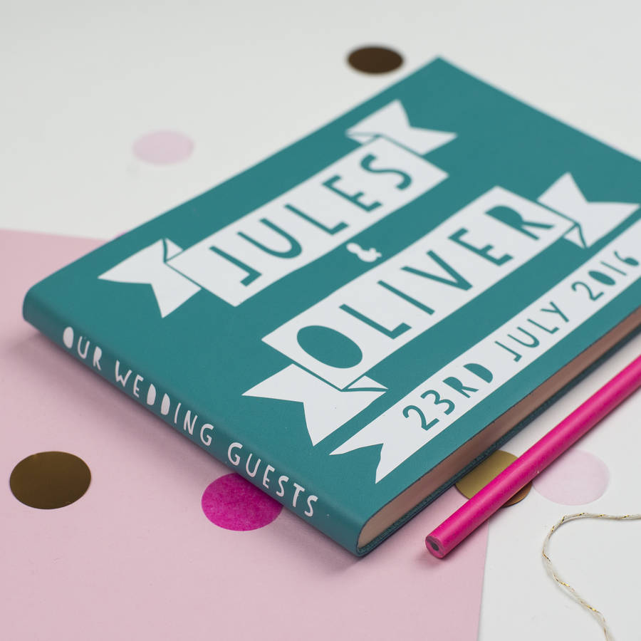 personalised papercut style guest book by livi & belle