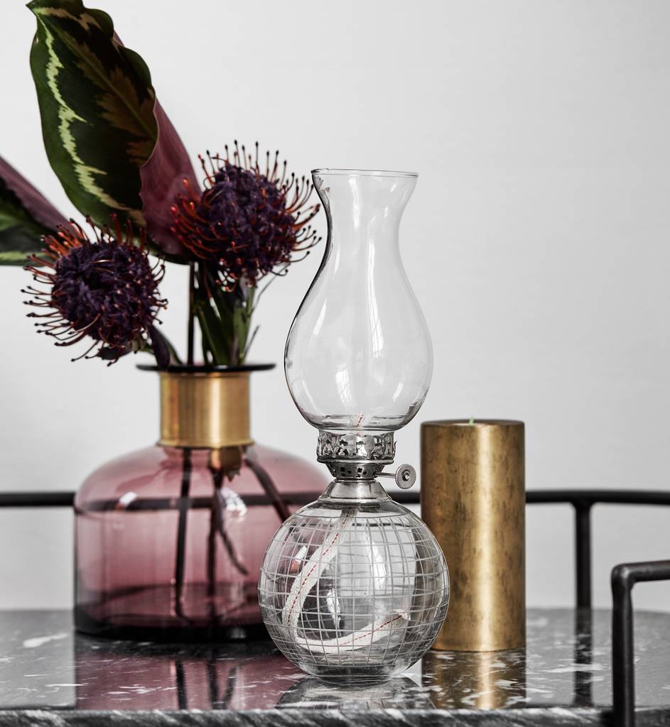 gold inlaid tall stem vase by the forest & co