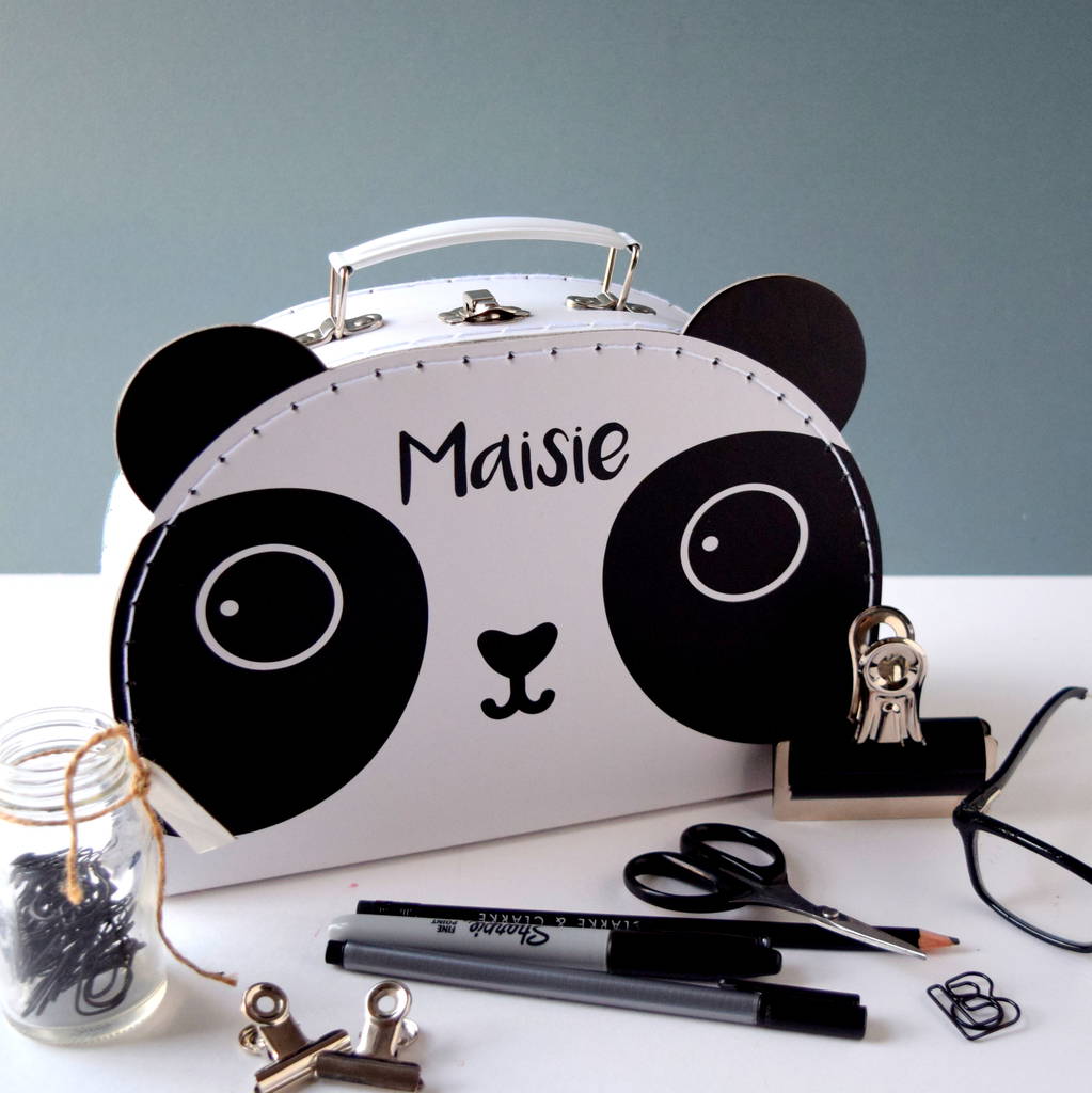 Personalised Panda Suitcase By The Alphabet T Shop