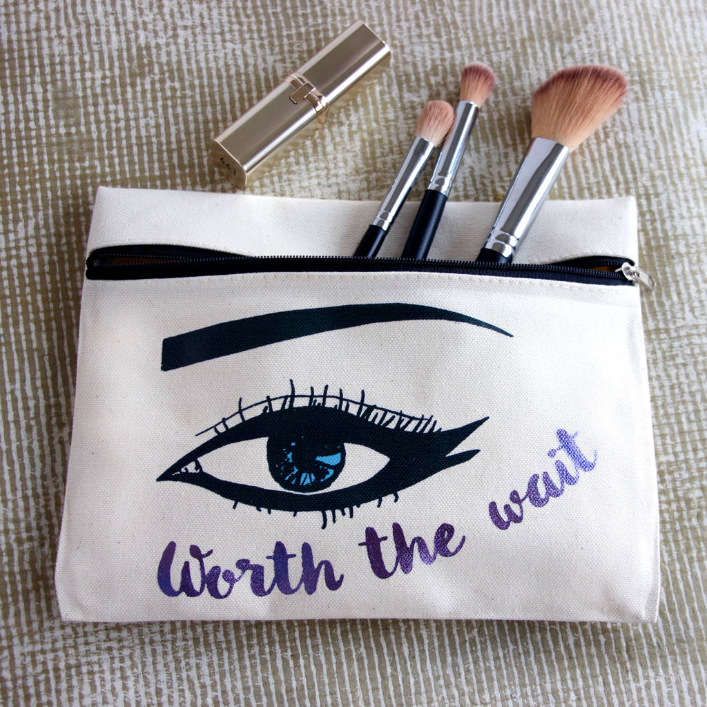 metallic eye make up pouch by snapdragon