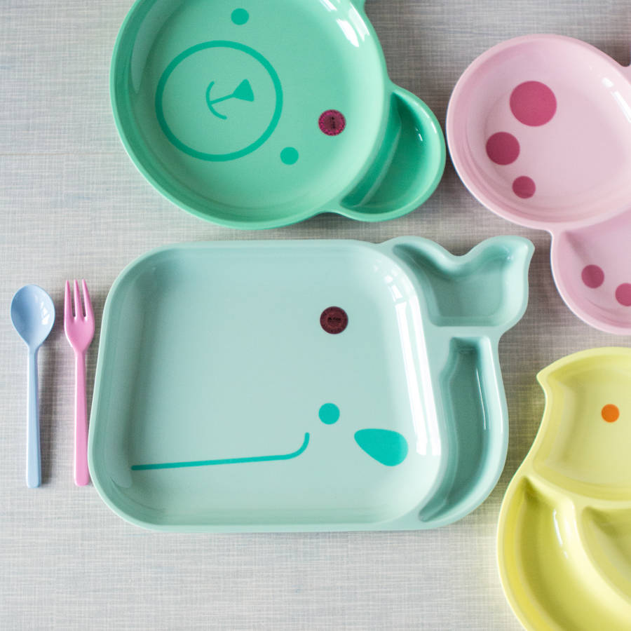 melamine sectioned childs dinner plate by berylune