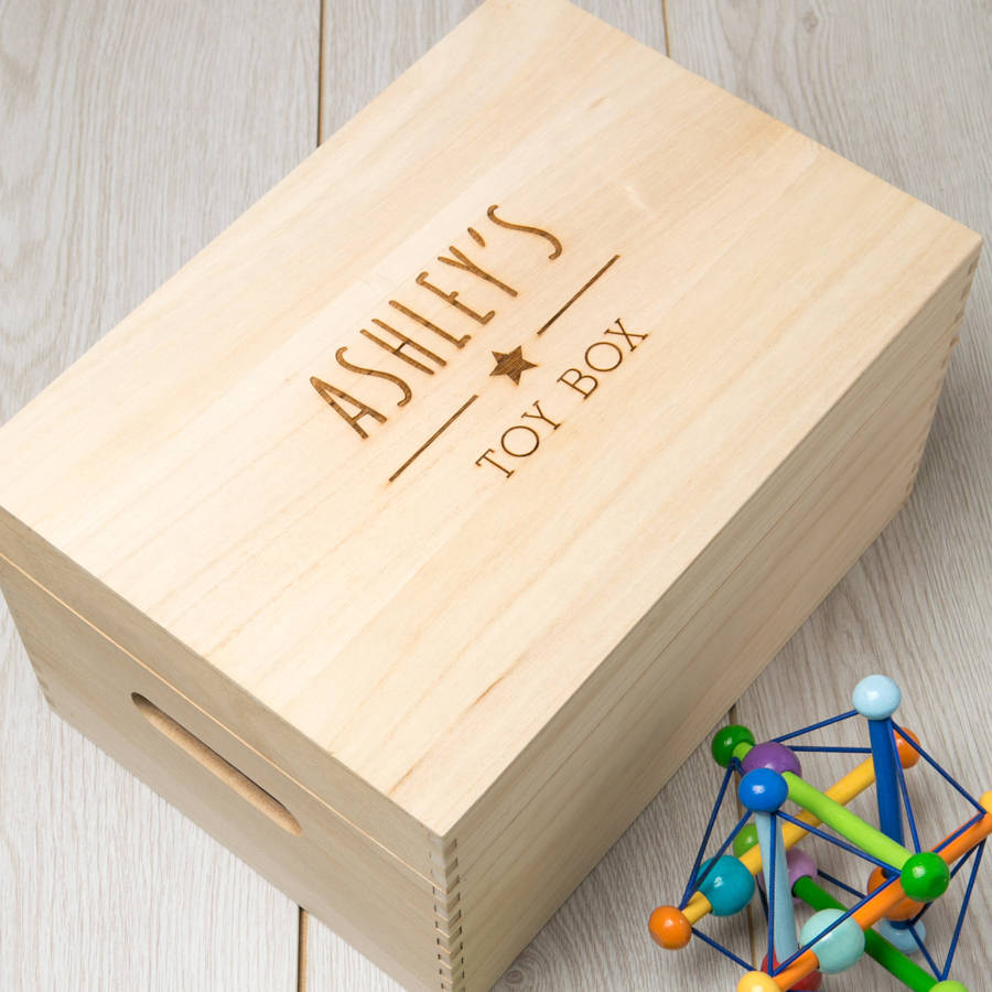 second hand wooden toy box