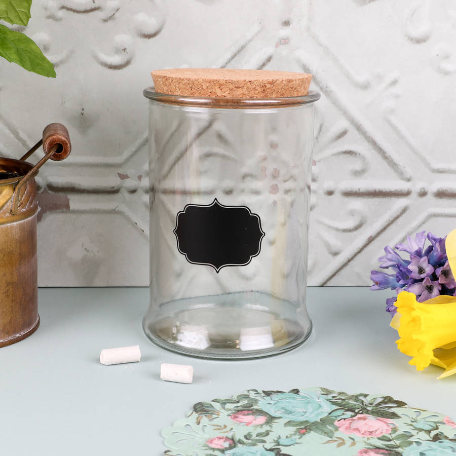 decorative chalkboard storage jars by dibor