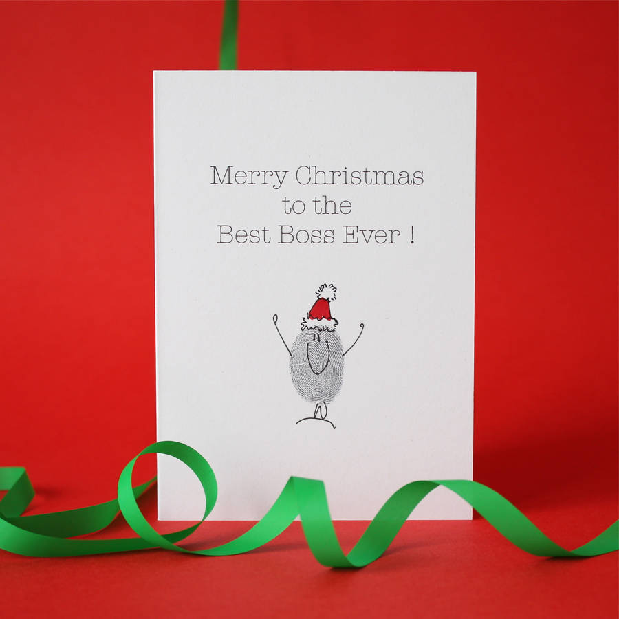 Boss Christmas Card By Adam Regester Design Notonthehighstreet