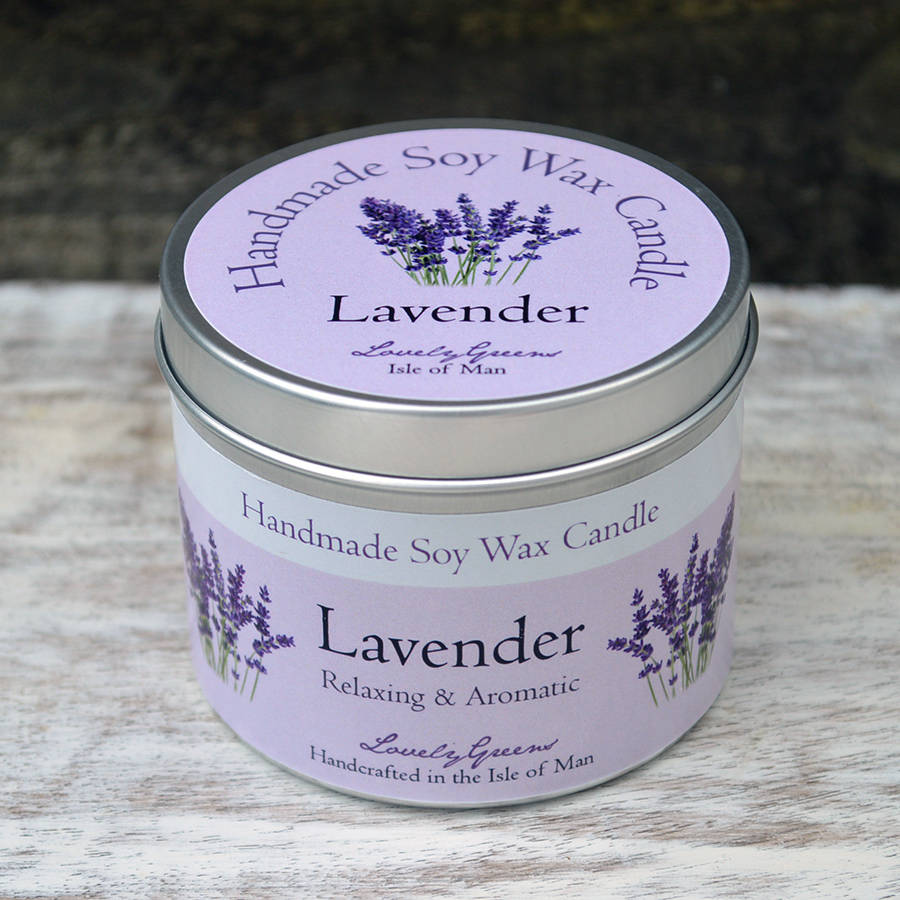 lavender soy wax candle by lovely greens handmade bath & beauty