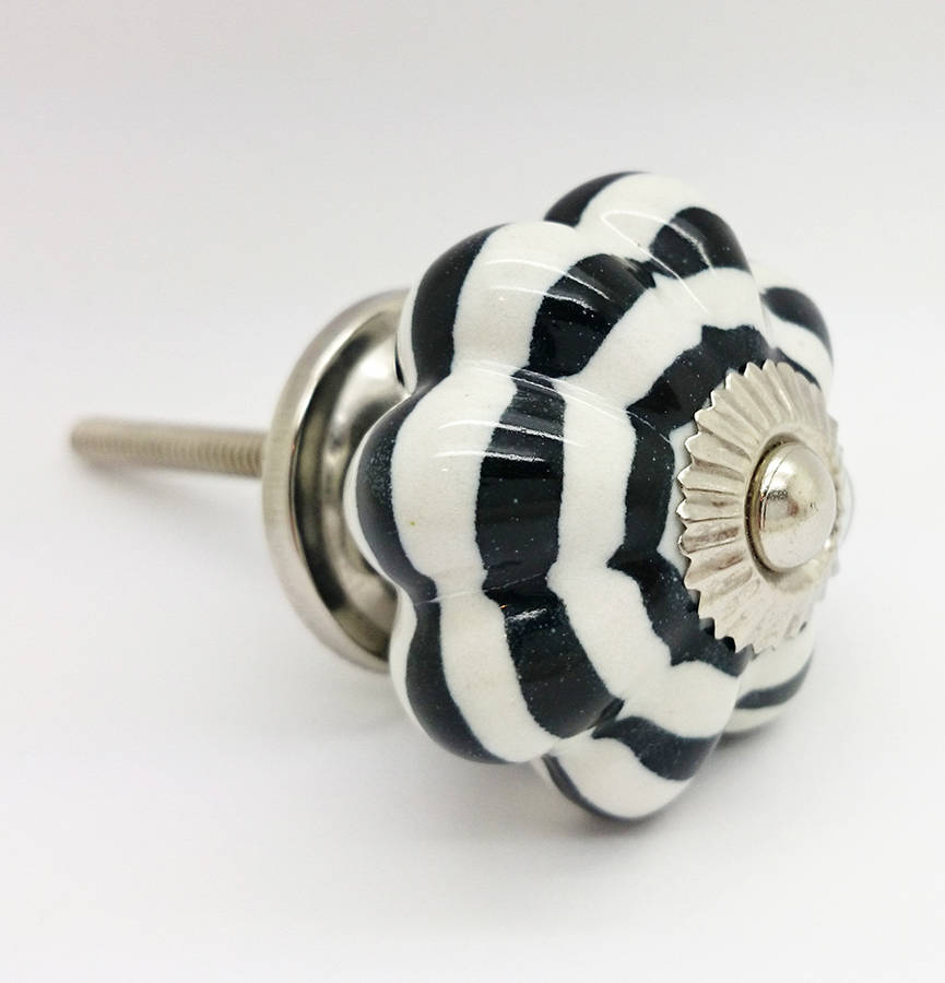 striped mushroom ceramic door knobs drawer pull handles by g decor