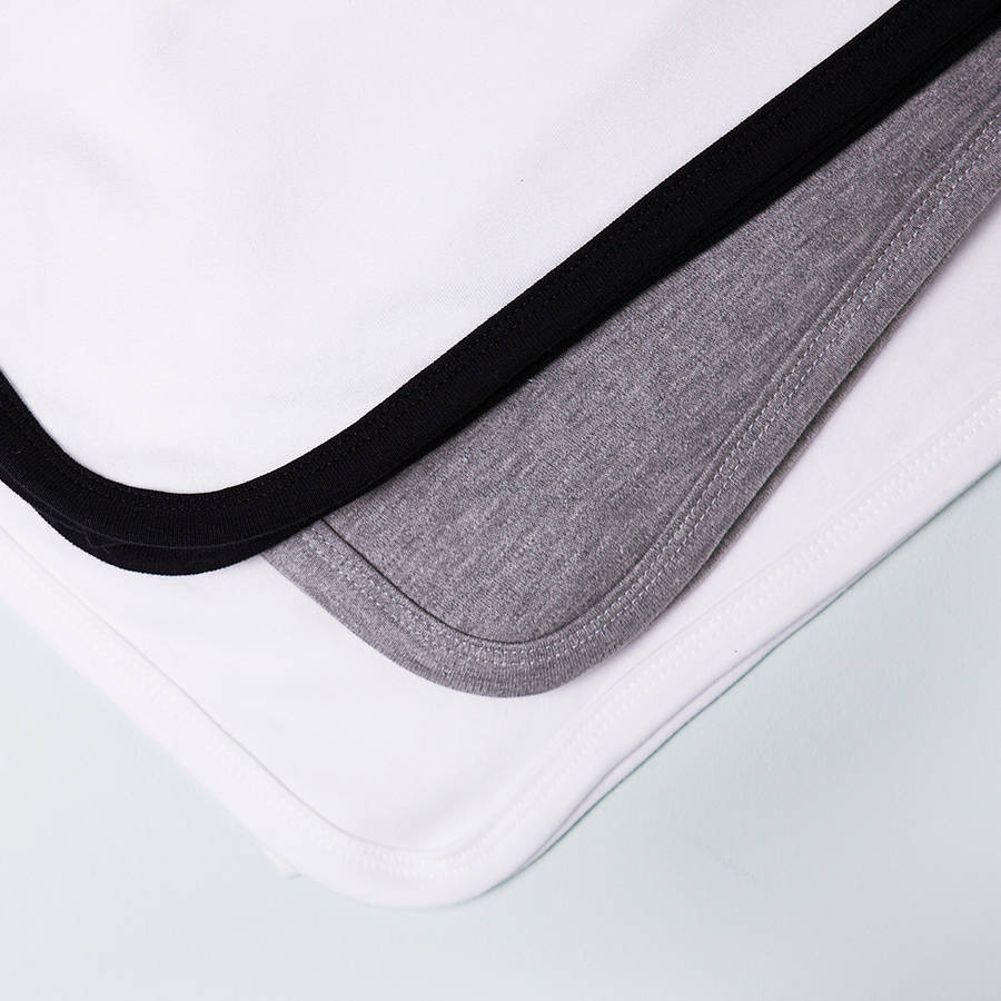 personalised rabbit cotton baby blanket by clouds and currents