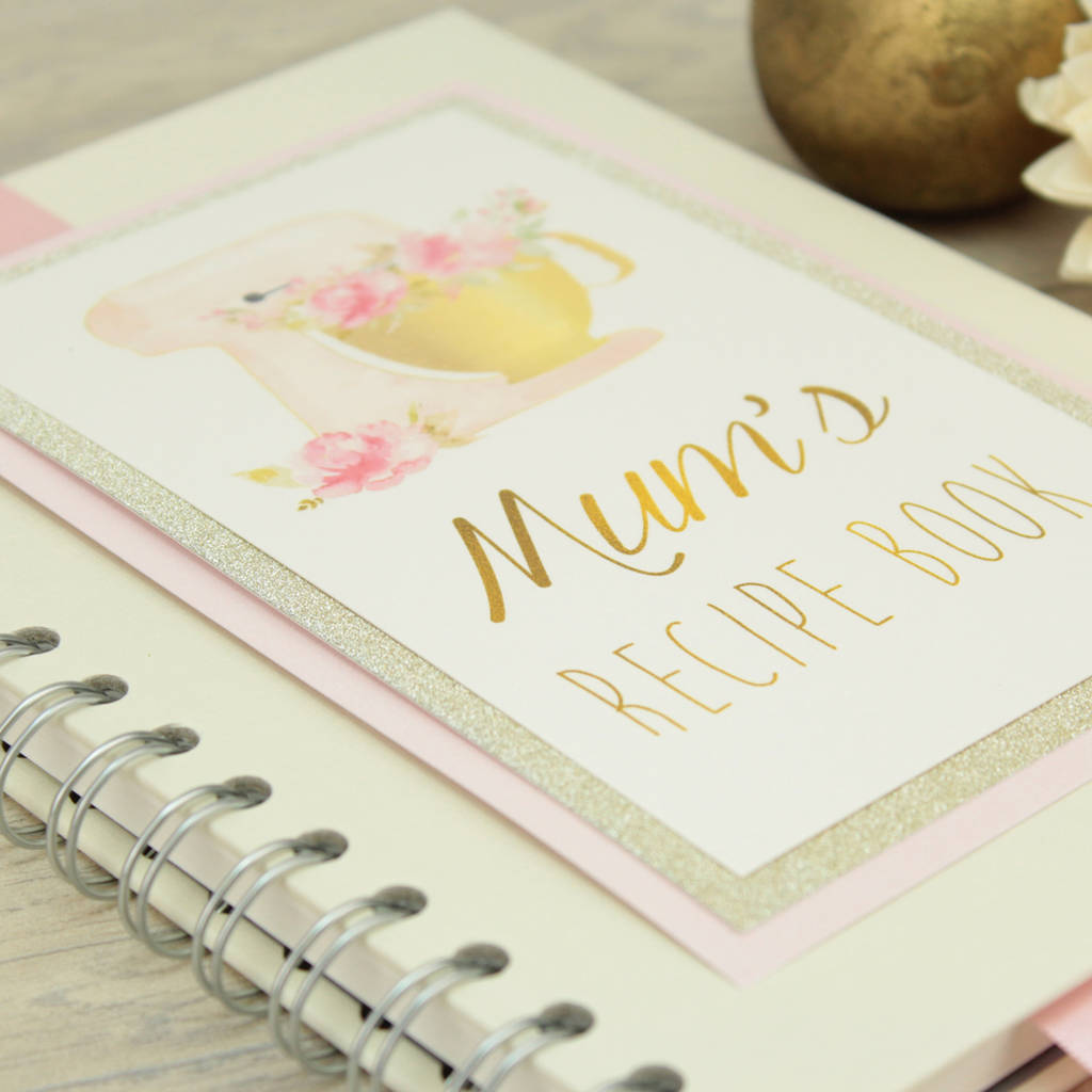personalised recipe notebook by dreams to reality design ltd