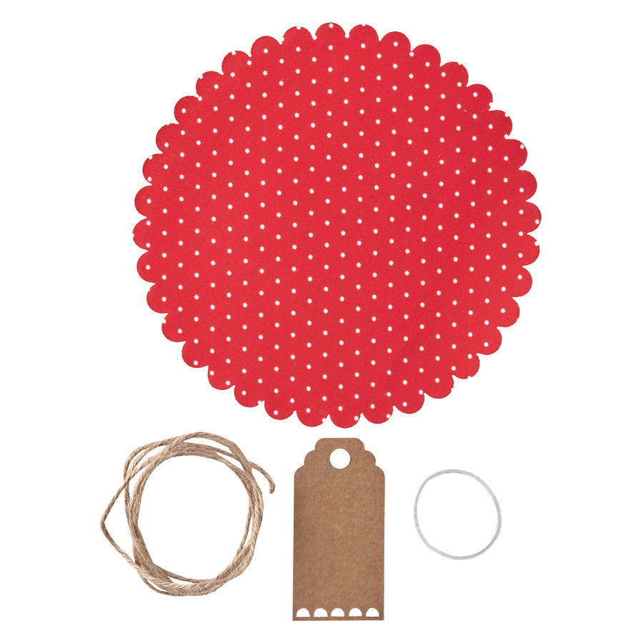 christmas jam jar topper baking kit by ginger ray